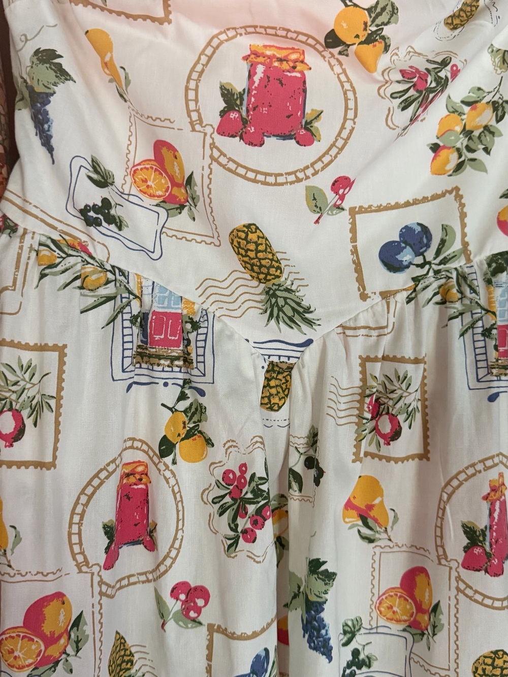 Jessica Simpson White Cotton Printed Dress - Picture 3 of 3